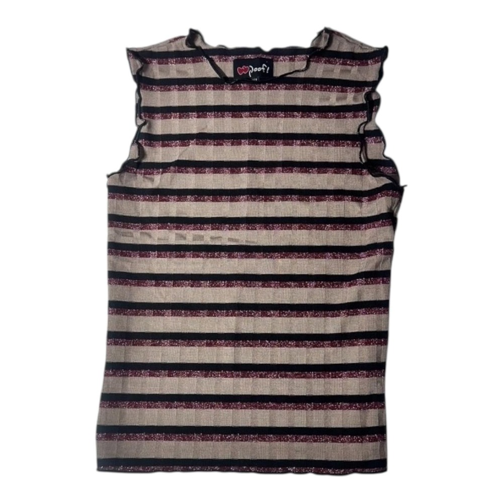 NWT Poof Striped Muscle Tank Size Large - Picture 13 of 13